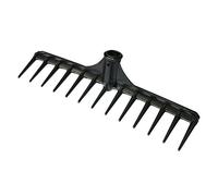 Easnea Personal Golf Bunker Rake with 13 tines - Garden Rake for raking sand and removing weeds, fallen leaves | Golf Bunker Rake Head for 22mm Handle