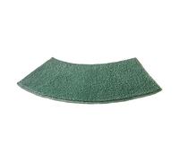 Easnea Quadrant Curved Bath Mat, Microfibre Corner Shower Mats Soft Corner Bath Mat Non Slip Bathtub Carpet Fan Shaped Foot Pads Corner Bath Tub Floor Carpet for Quadrant Shower Stall (Green)