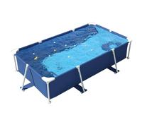 Easnuroz 120-300cm Steel Pro Pool Swimming Pool Rectangle Metal Frame Rectangular Outdoor Swimming Pool Outdoor Swimming Pool Students And Adults Large Paddling Pool(259 * 170 * 61cm)