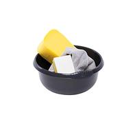EASON BROS 28cm Washing Up Bowl 5L Capacity - Round Plastic Basin for Kitchen Sink, Dishwashing, Food Prep, Soaking & Cleaning - Durable Multipurpose Wash Bowl - (Black)