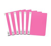 Eason BROS 6 Folders x Pink A4 Display File Folder, Presentation Book with 20 Copy Safe Pockets, Display Portfolio, Document Organizer, Certificate Holder, Project & Report File for School Office Use