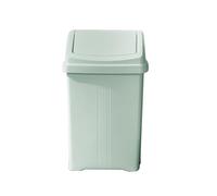 Eason Bros - 8L/25L/50L Litre Plastic Swing Bin Waste Recycle Bin Dustbins Kitchen, Bathroom Rubbish Trash Refused Bins Garbage Bin (Silver Sage, 25L)