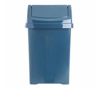 Eason Bros - 8L/25L/50L Litre Plastic Swing Bin Waste Recycle Bin Dustbins Kitchen, Bathroom Rubbish Trash Refused Bins Garbage Bin (25L, Midnight Navy Blue)