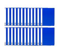 Eason BROS A4 Blue Display File 20 Pocket Presentation Book, Copy Safe Document Folder with Clear Sleeves for Certificates, Reports, CVS, School, Office & Interviews - (Business Bulk Pack of 24)