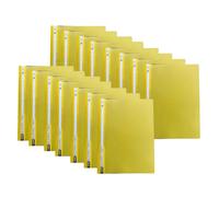 Eason BROS A4 Project Report Files - Plastic Presentation Document with Transparent Front Cover & 2-Prong Mechanism | Durable Folders for Office Reports, Coursework & Paper Storage - (15, Yellow)