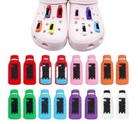EASONGEE 16pcs Prime Shoe Charms for Crocs, Bottle Shoe Decoration, Multicolored Shoe Decor DIY Cute Cartoon Sports Drink Bottle Charms for Boys, Girls, Adults Clogs Sandals Slippers Ornament