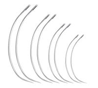 EASONGEE 80pcs Curved Needle Set, 4 Sizes Curved Sewing Needles, 2" 2.5" 3" 3.5" Hand Sewing Curved Needles Repair Kit for Crafts DIY Hand Sewing Upholstery Carpet Leather Canvas Repair