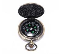 EASONGEE Vintage Clamshell Compass - Retro Luminous Pocket Compass, Waterproof Metal Navigation Tool for Camping, Hiking, Orienteering, Survival Gear