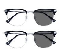 EasPowest Ayyecoeeye Glasses, Ayyecoeeye Reading Glasses, Auto Focus Eye Glasses with Adjustable Eyebrow Frame and Blue Light Blocking (2.5 x)