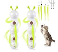EasPowest Whack a Worm Cat Toy,Indoor Cat Interactive Worm Cat Toy, to Trigger Natural Hunting Instincts (2PCS)