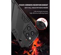 EASSGU Case for Honor X5C Plus (6.74 Inches), with Kickstand PC Silicone Shockproof Armor Mobile Phone Case - Silver