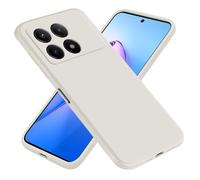 EASSGU Case for POCO F6 Pro (6.67" Inches), Soft TPU Silicone Case - Antique White
