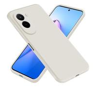 EASSGU Case for Smartphone, Compatible with POCO M7 (4G)(Phone Dimension Size 169.48x80.45x8.4mm) Please measure the size of your phone, Soft TPU Silicone Case - Antique White