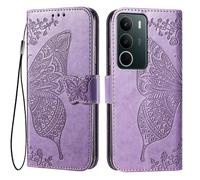 EASSGU Leather Case for Realme C71 / Realme P3 Lite (6.67" Inches) Flip Folio Magnetic Leather Phone Cover with 3 Card Slots 1 Wallet, Phone Case - Light Purple