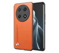 EASSGU Phone Case for HONOR Magic7 Lite 5G / HONOR X9c (6.78" Inches), Leather Back Business Style Phone Case - Orange
