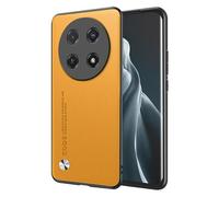 EASSGU Phone Case for HONOR Magic7 Lite 5G / HONOR X9c (6.78" Inches), Leather Back Business Style Phone Case - Yellow