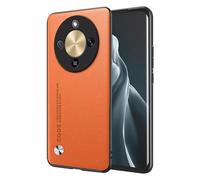 EASSGU Phone Case for HONOR Magic8 Lite 5G / HONOR X9D (6.79" Inches), Leather Back Business Style Phone Case - Orange
