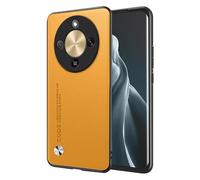 EASSGU Phone Case for HONOR Magic8 Lite 5G / HONOR X9D (6.79" Inches), Leather Back Business Style Phone Case - Yellow