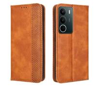 EASSGU Phone Case for Realme C71 / Realme P3 Lite (6.67" Inches) Flip Folio PU Leather Magnetic Switch Phone Cover, [3 Card Slots] [1 Wallet] Stand Phone Case - Brown