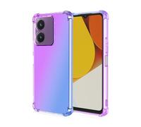 EASSGU TPU Silicone Phone Case for HMD Arc/HMD Key/HMD Aura2 (6.52" Inches), Clear Gradient Color Protective Cover, Anti Drop, and Anti Scratch Phone Case - Blue Purple