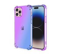 EASSGU TPU Silicone Phone Case for Nokia X10 / Nokia X20 (6.67" Inches), Clear Gradient Color Protective Cover, Anti Drop, and Anti Scratch Phone Case - Blue Purple