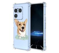 EASSGU TPU Silicone Phone Case for Smartphone, Compatible with Sony Xperia 1 VIII (Eighth Generation) - Corgi