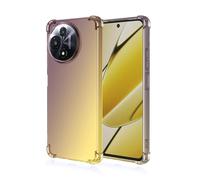 EASSGU TPU Silicone Phone Case for TCL 60R 5G / TCL 60 5G (6.7" Inches), Clear Gradient Color Protective Cover, Anti Drop, and Anti Scratch Phone Case - Black Gold