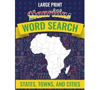 EAST AFRICA WORD SEARCH PUZZLES BY COUNTRIES: MAURITIUS - LARGE PRINT