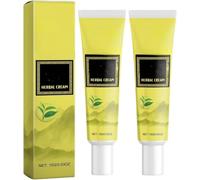 East Asian Natural Herbal Cream-Pack Body & Neck Moisturiser, Mint & Honeysuckle Relief Balm, Lightweight Non-Greasy Skin Emollient, Soothes Dry Red Skin, Vegan 15g (2PCS)