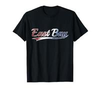 East Bay Patriotic Distressed USA California Pride T-Shirt