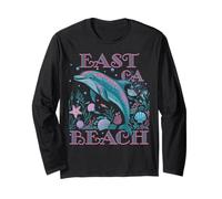EAST BEACH CA DOLPHIN COLORFUL BEACH SOUVENIR Long Sleeve T-Shirt