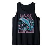 EAST BEACH CA DOLPHIN COLORFUL BEACH SOUVENIR Tank Top
