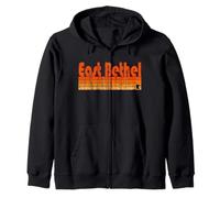 East Bethel, Minnesota Retro 80s Style Zip Hoodie