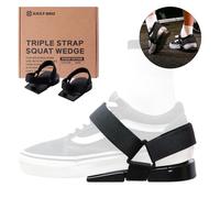 EAST BRO Squat Shoes Wedge Block for Weight Lifting - Attatchable Heel Elevated Slant board - Improve Mobility for Bulgarian Split Stand - Exercise Workout Calf Stretcher for Squats