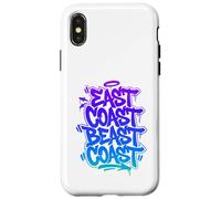East Coast Beast Coast - Graffiti Street Typography Case for iPhone X/XS