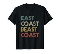 East Coast Beast Coast - Vintage Retro Design Value Graphic T-Shirt, Men, Black, S