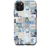 East Coast Coastal Ocean Seashell Starfish Collage Aesthetic Case for iPhone 11 Pro Max