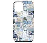 East Coast Coastal Ocean Seashell Starfish Collage Aesthetic Case for iPhone 12 mini