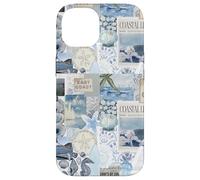 East Coast Coastal Ocean Seashell Starfish Collage Aesthetic Case for iPhone 14