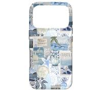 East Coast Coastal Ocean Seashell Starfish Collage Aesthetic Case for iPhone 17 Pro