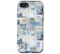 East Coast Coastal Ocean Seashell Starfish Collage Aesthetic Case for iPhone SE (2020) / 7/8
