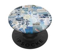 East Coast Coastal Ocean Seashell Starfish Collage Aesthetic PopSockets Adhesive PopGrip
