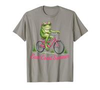 East Coast Summer Frog Riding Pink Bicycle Bike Vacation T-Shirt