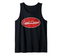 East Coast Varsity Aesthetic Throwback Atlantic Graphic Tank Top