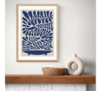 East End Prints 100 Leaved Plant Oak Frame Art Print - A3