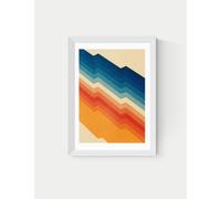 East End Prints Abstract Framed Art White