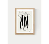 East End Prints Abstract Vase Framed Art Natural