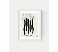 East End Prints Abstract Vase Framed Art White