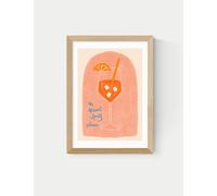 East End Prints Aperol Framed Art Natural