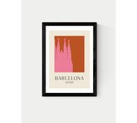 East End Prints Barcelona Framed Art Black